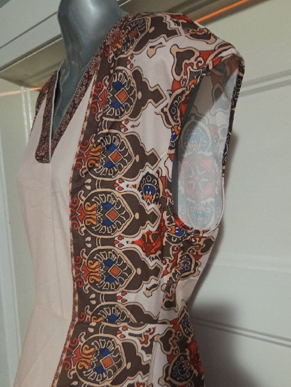 Bohemian Cream Maxi Dress - Picture 5 of 9